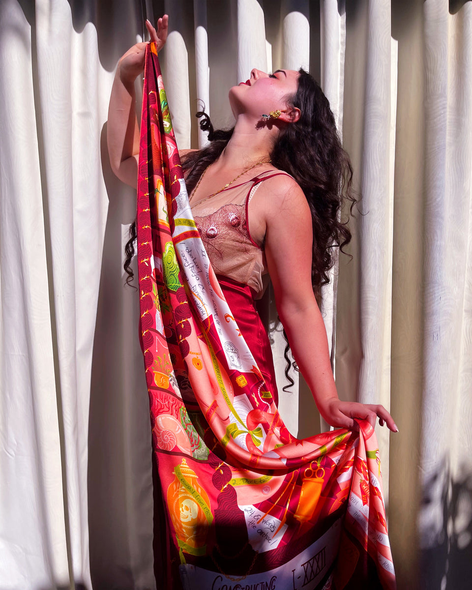 最終お値下げ ARTS&SCIENCE Square scarf ホリデー Fujita Silk Scarf – The Library Store