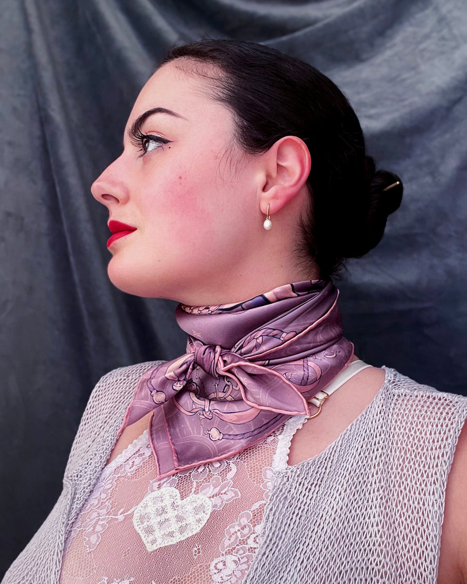 Puzzle Horse - 65cm Silk Scarf – Logandria