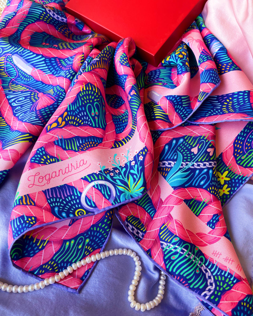 Private Garden - Silk Scarf – Logandria