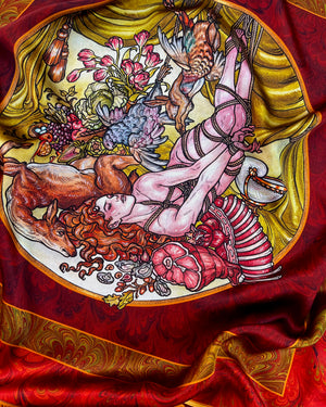 Hunter's Feast - 90cm Silk Scarf