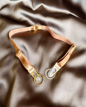 Garter Choker - Old Gold