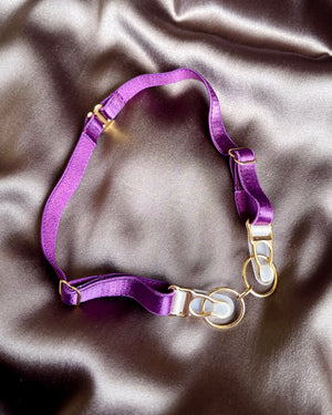 Garter Choker - Plum