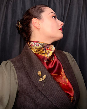 Hunter's Feast - 90cm Silk Scarf