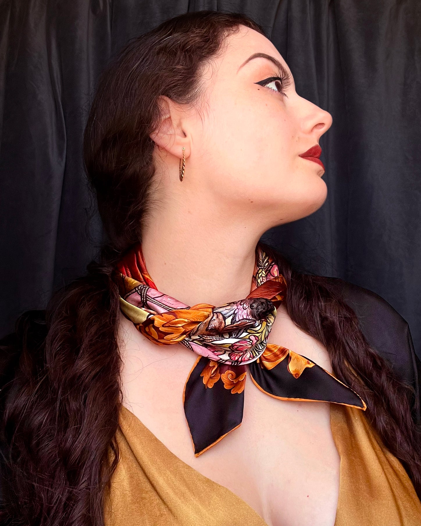 Hunter's Feast - 90cm Silk Scarf