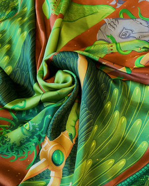 Medusa - 105cm Silk Scarf