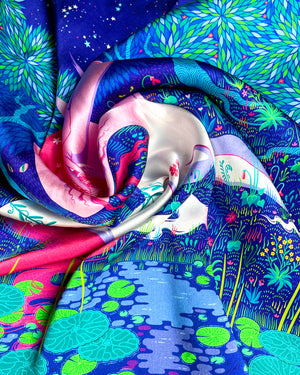 Hunt of the Unicorn - 90cm Silk Scarf