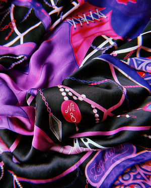 Widow's Captive - 105cm Silk Scarf