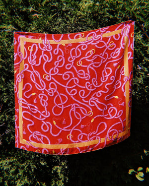 Tied and Twisted - Silk Scarf No. 3